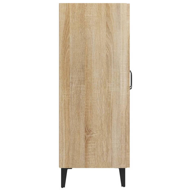 vidaXL Dressoir 69,5x34x90 cm bewerkt hout sonoma eikenkleurig