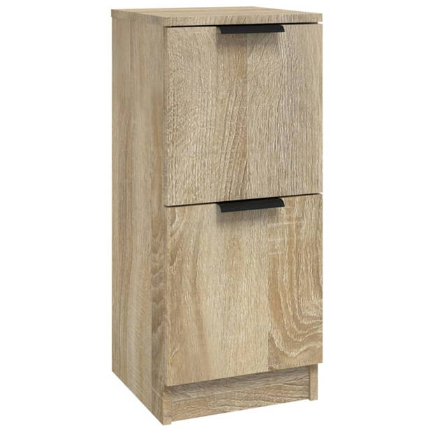 vidaXL Dressoir 30x30x70 cm bewerkt hout sonoma eikenkleurig