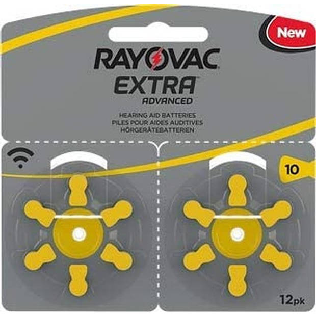 Rayovac Extra Hoorbatterijen 10 geel - 12 stuks