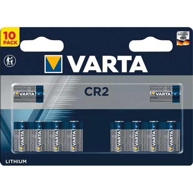 Varta Electronics CR2 CR2 Fotobatterij Lithium 880 mAh 3 V 10 stuk(s)