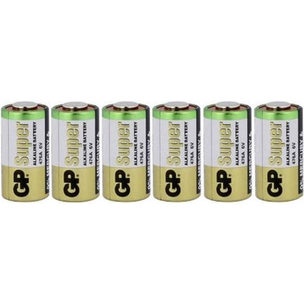 6 stuks GP476A,4LR44,PX28A 6volt batterijen