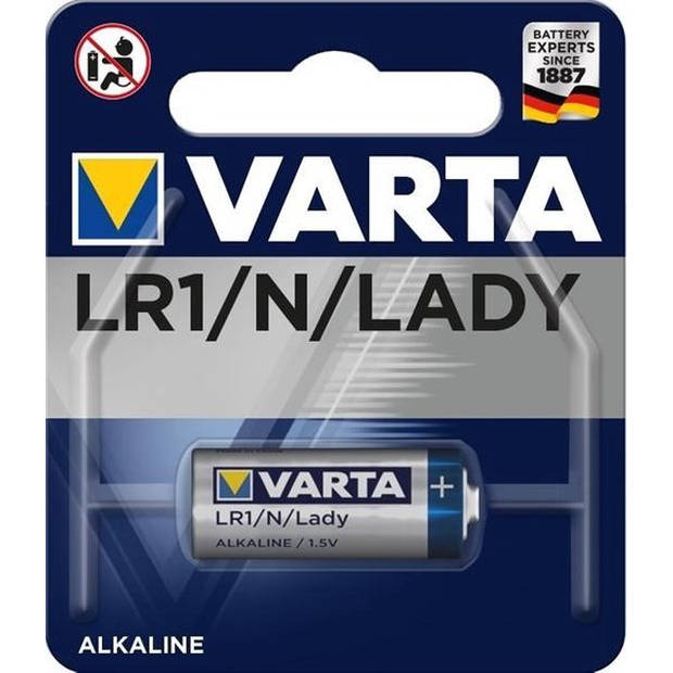 6 Stuks (6 Blisters a 1 st) Varta N/Lady Wegwerpbatterij Alkaline