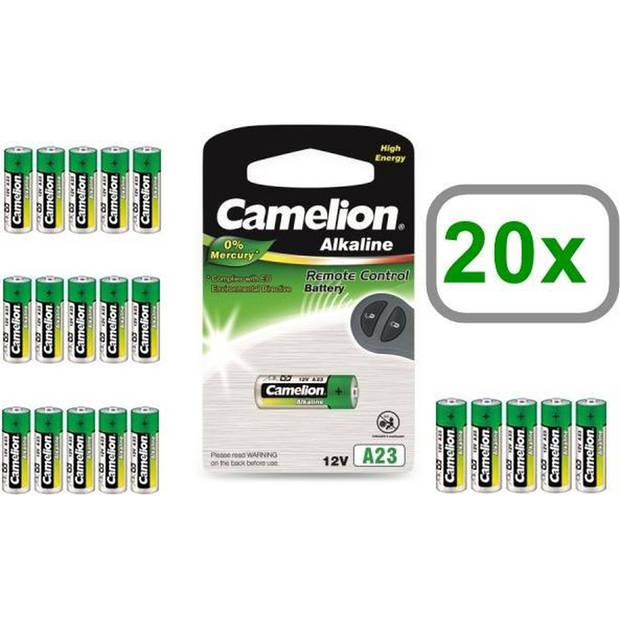 20 Stuks - Camelion A23 23A 12V L1028F Alkaline batterij