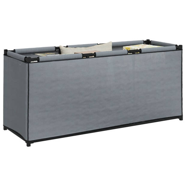 vidaXL Opbergbox 105x34,5x45 cm stof grijs