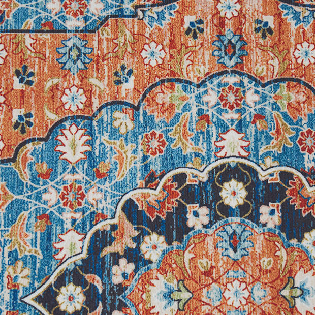 Beliani MIDALAM - Loper-Blauw-Polyester