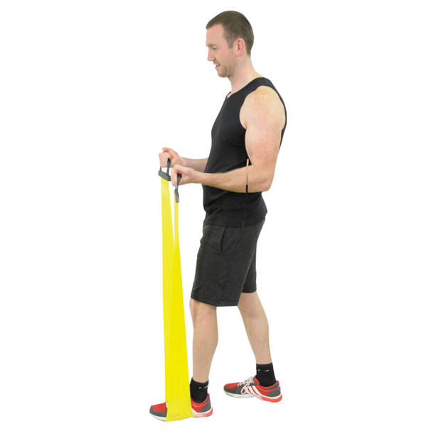 Aidapt - fitnessband weerstandband - geel - large