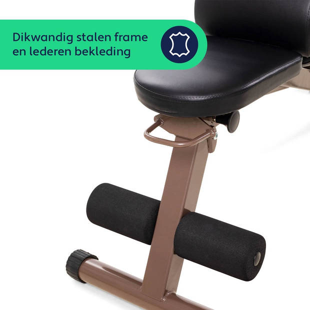 Vita5 Fitnessbank Verstelbaar - Halterbank Inklapbaar - Trainingsbank met rugleuning - Voor Gewichten - Incl.