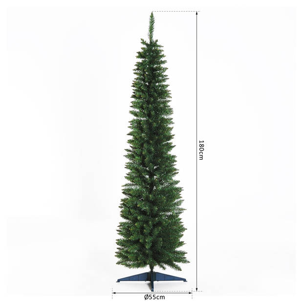 ChristmasGoodz - Kunstkerstboom - Smalle Kunstkerstboom - Smalle kerstboom - 180 cm