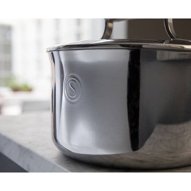 Saveur Selects Steelpan - TriPly RVS - ø 20 cm / 2.8 liter - standaard anti-aanbaklaag