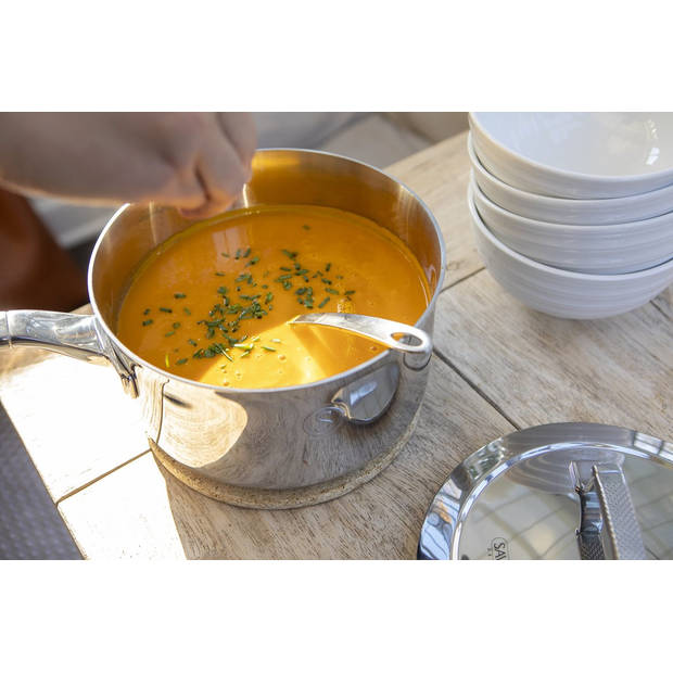 Saveur Selects Steelpan - TriPly RVS - ø 20 cm / 2.8 liter - standaard anti-aanbaklaag