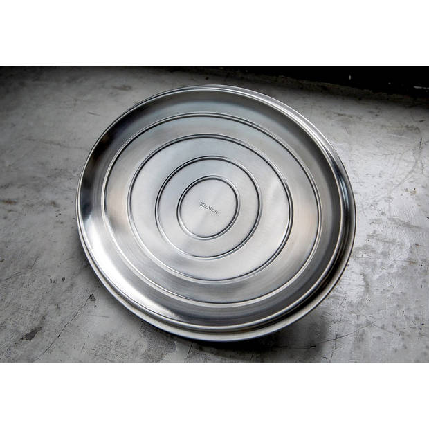 Saveur Selects Braadpan Ovaal Voyage - Rabbit Grey - ø 30 cm / 5.6 liter - geëmailleerde anti-aanbaklaag