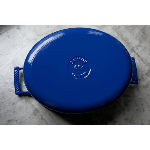 Saveur Selects Braadpan Ovaal Voyage - Classic Blue - ø 30 cm - geëmailleerde anti-aanbaklaag