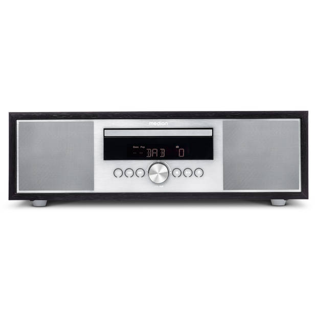 LIFE® P64145 All-in-One audiosysteem zilver DAB+/PLL FM stereoradio Bluetooth® CD/M…