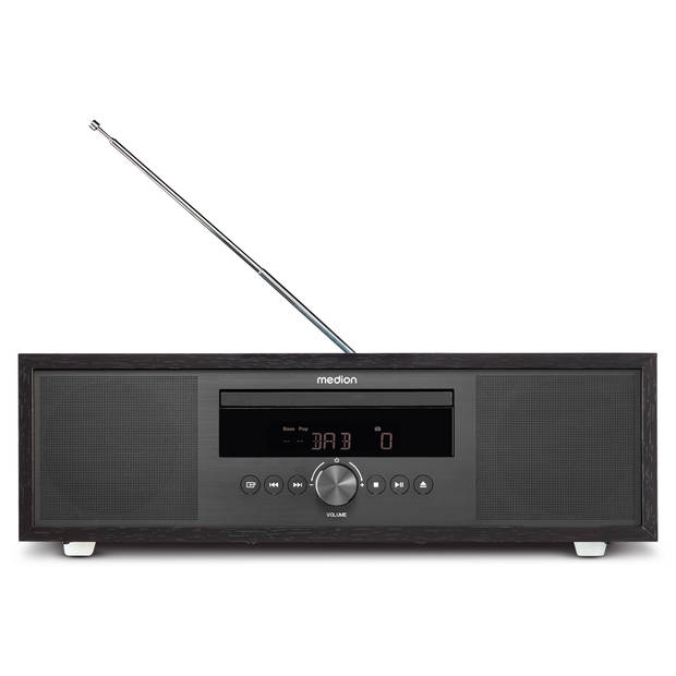 LIFE® P64145 All-in-One audiosysteem antraciet DAB+/PLL FM stereoradio- Bluetooth®