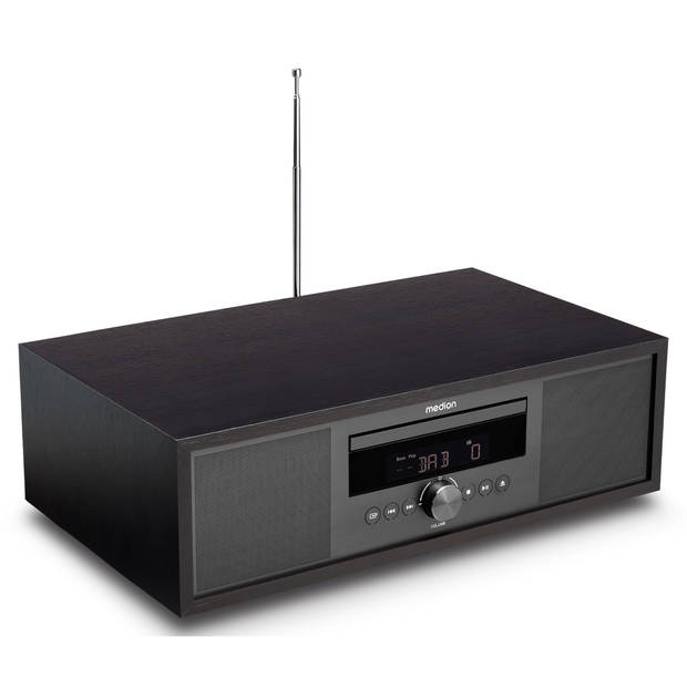 LIFE® P64145 All-in-One audiosysteem antraciet DAB+/PLL FM stereoradio- Bluetooth®