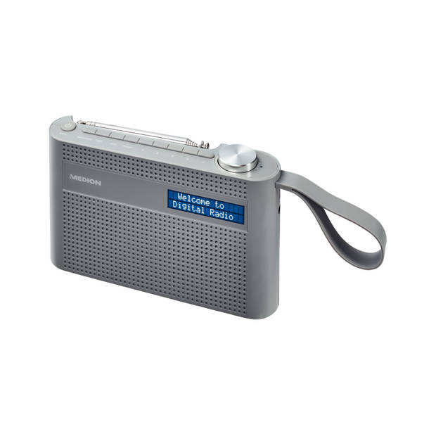 MEDION E66325 - DAB+ Draagbare Radio met Bluetooth - Grijs