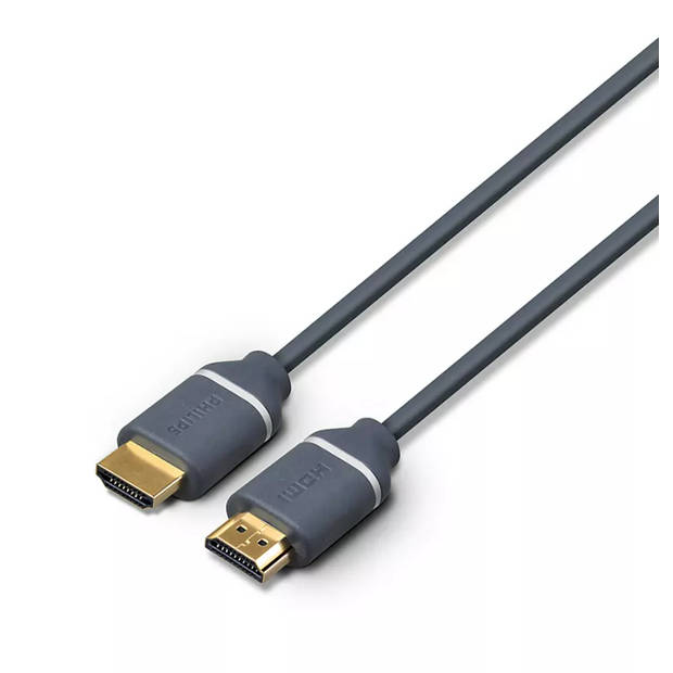 Philips HDMI Kabel SWV5630G - 3 M - HDMI naar HDMI - 4K en UHD 2160p - Grijs