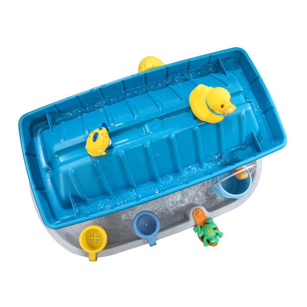 Step2 Watertafel Rain Showers Splash Tub in grijs / bruin met 10-delig accessoireset Waterspeelgoed voor kind