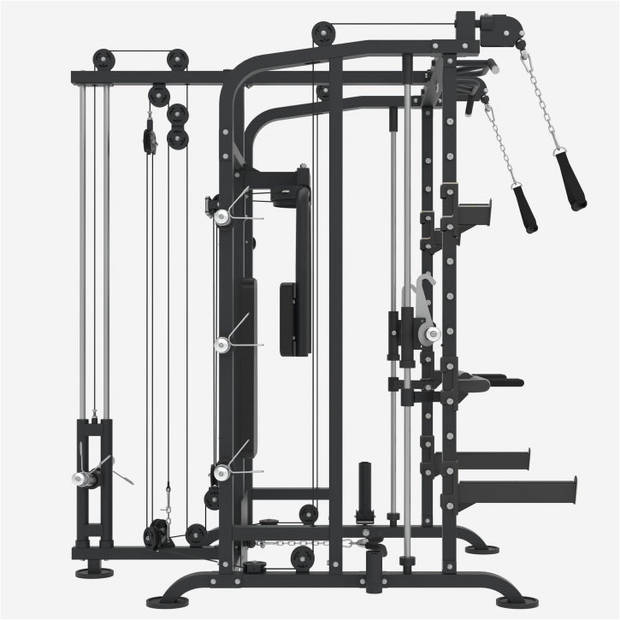 Gorilla Sports Smith Machine - Krachtstation - Homegym - met Butterfly - Incl Accessoires - Belastbaar tot 300 kg