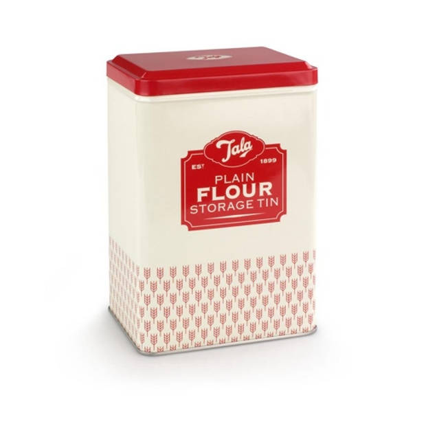 Tala - Bewaarblik Flour, 1950's, Rood/Créme - Tala