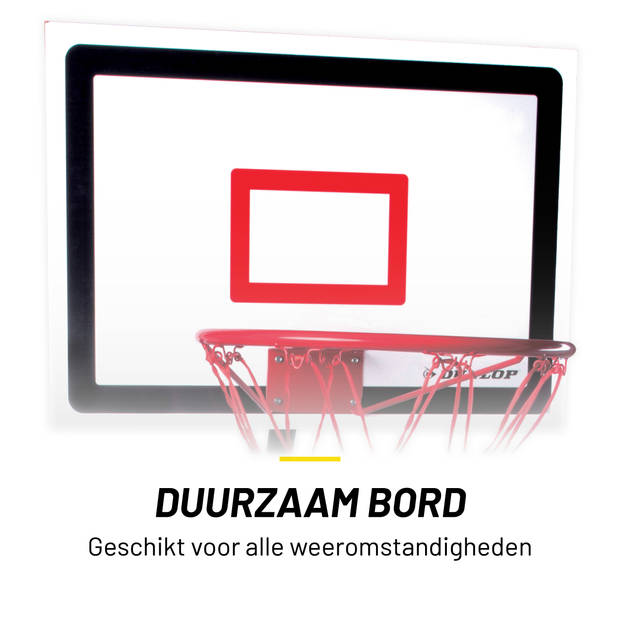 Dunlop Basketbalset - Speelset Junior - In Hoogte Verstelbaar 165 - 205 cm - Basketbal standaard met Bal