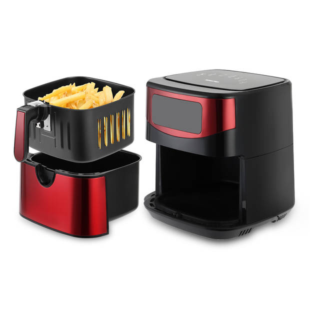 Swiss Pro+ Digitale Airfryer 10L Rood - 10 Liter