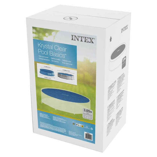 Intex Solarzwembadhoes 290 cm polyetheen blauw