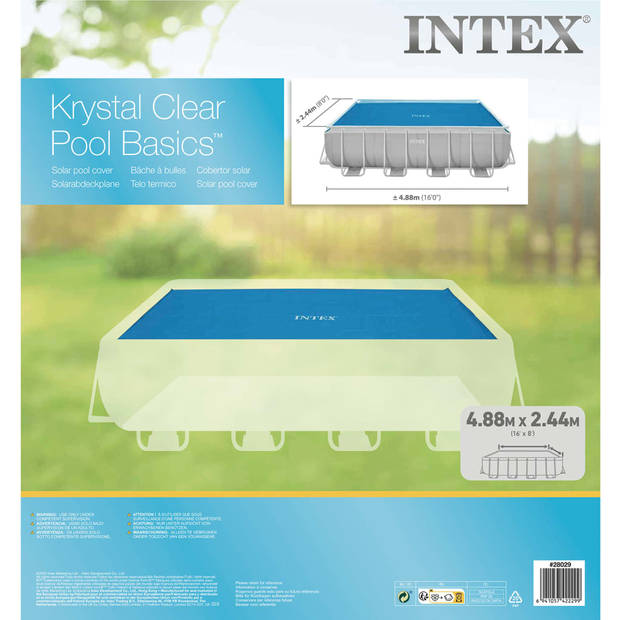 Intex Solarzwembadhoes 476x234 cm polyetheen blauw