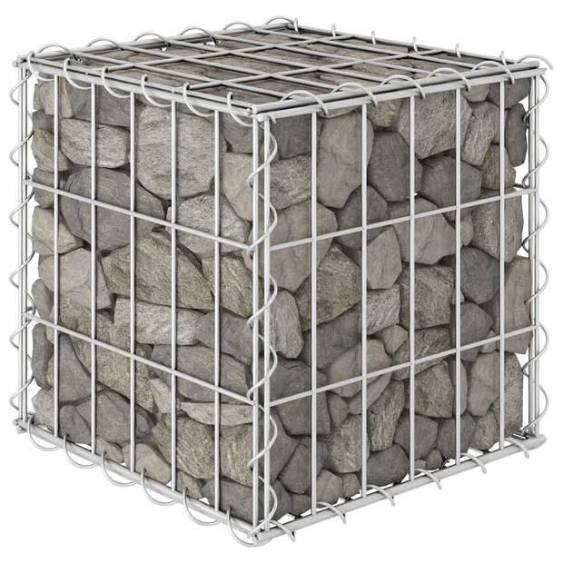 vidaXL Gabion plantenbak verhoogd kubus 30x30x30 cm staaldraad