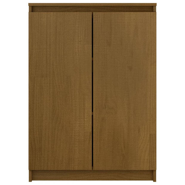 The Living Store Houten Dressoir - 60 x 36 x 84 cm - Honingbruin