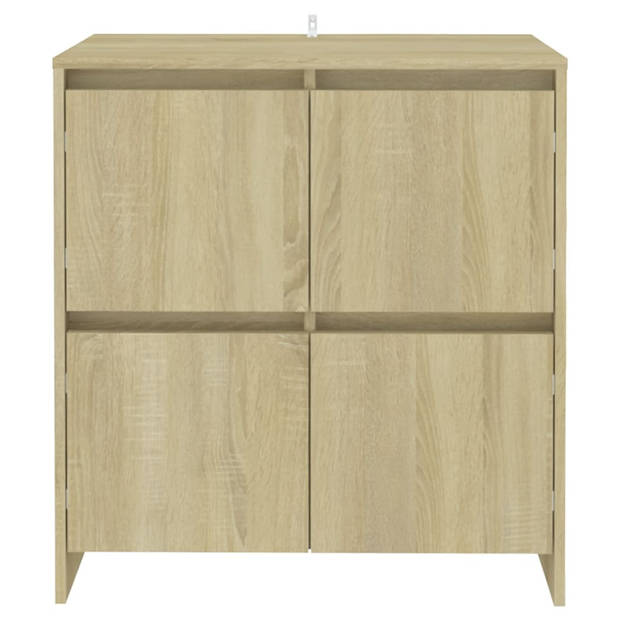 vidaXL Dressoir 70x41x75 cm bewerkt hout sonoma eikenkleurig