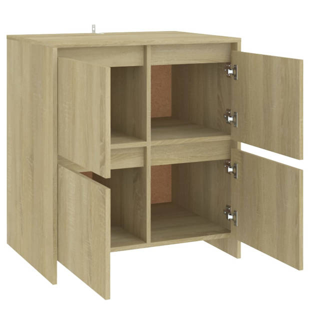 The Living Store Dressoir - Dressoirs - 70 x 41 x 75 cm - Sonoma eiken - Montage vereist