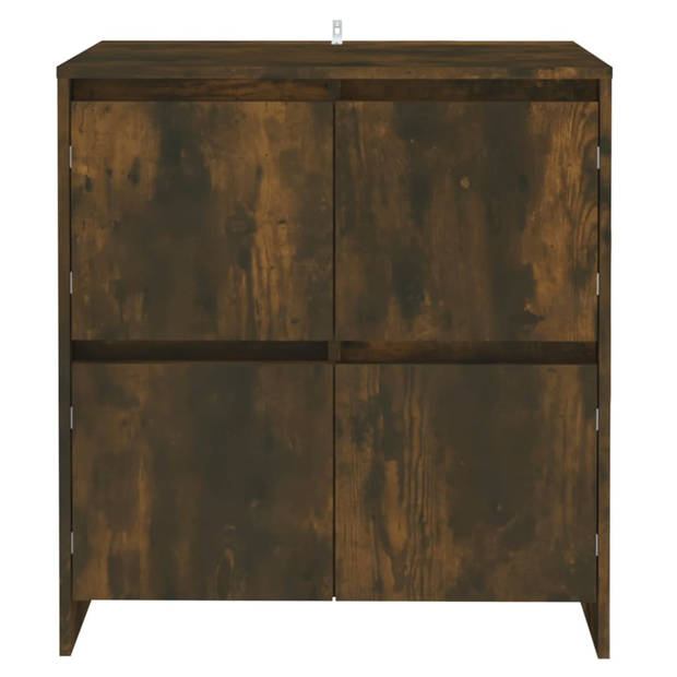 The Living Store Dressoir - Gerookt Eiken - 70 x 41 x 75 cm - Montage vereist