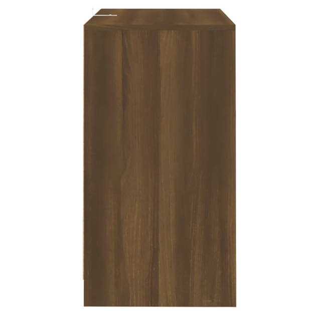 vidaXL Dressoirs 2 st 70x41x75 cm bewerkt hout bruin eikenkleur