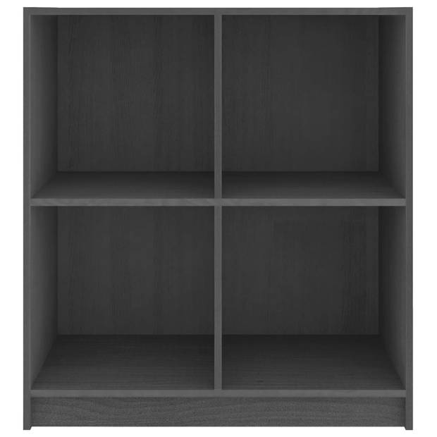 vidaXL Dressoir 70x33x76 cm massief grenenhout grijs