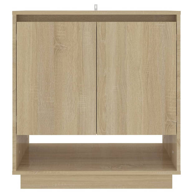 vidaXL Dressoir 70x41x75 cm bewerkt hout sonoma eikenkleurig