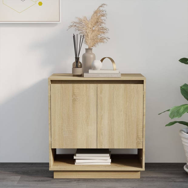 The Living Store Dressoir - Sonoma eiken - 70 x 41 x 75 cm - Minimalistisch design