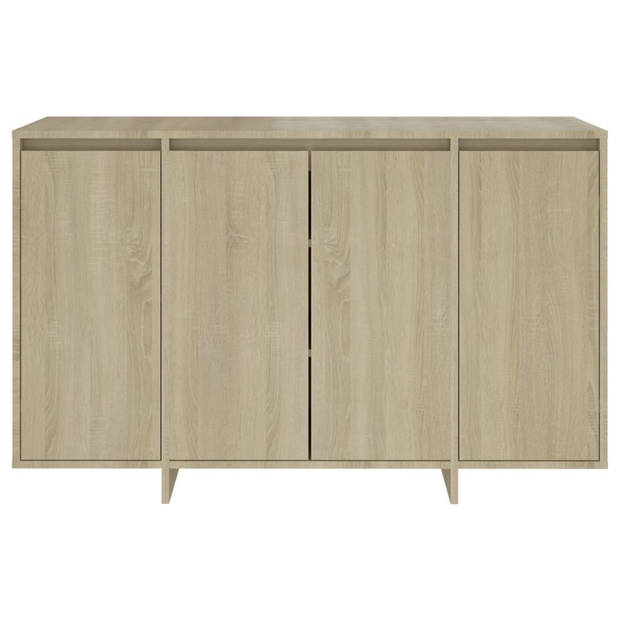 The Living Store Dressoir Bijzetkast - 120x41x75 cm - Sonoma eiken - Montage vereist