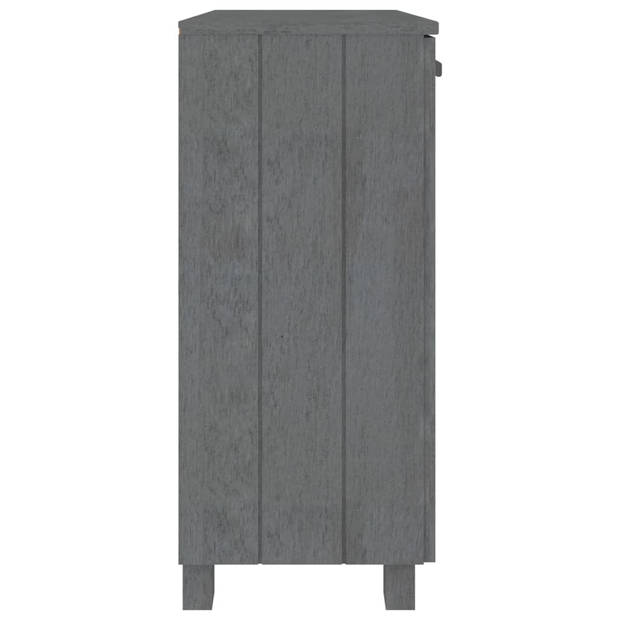 The Living Store HAMAR Houten Dressoir - 85 x 35 x 80 cm - Donkergrijs