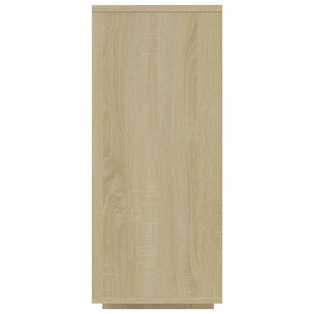 vidaXL Dressoir 120x30x75 cm bewerkt hout sonoma eikenkleurig