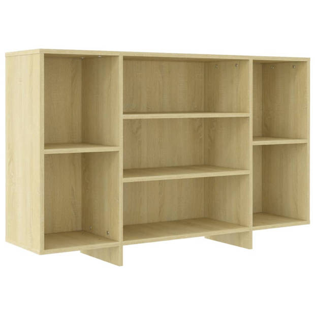 vidaXL Dressoir 120x30x75 cm bewerkt hout sonoma eikenkleurig