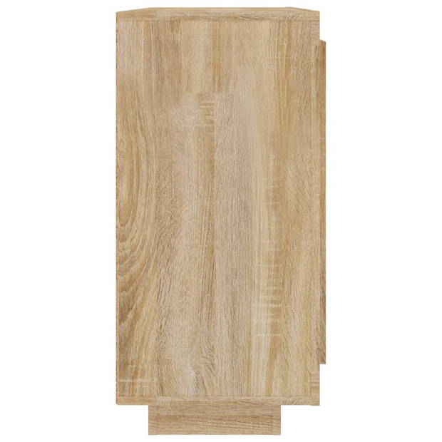 vidaXL Dressoir 92x35x75 cm bewerkt hout sonoma eikenkleurig