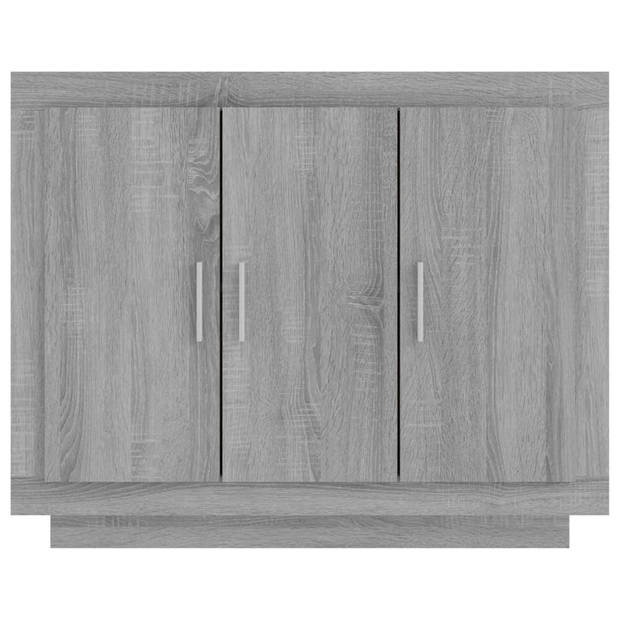 vidaXL Dressoir 92x35x75 cm bewerkt hout grijs sonoma eikenkleurig