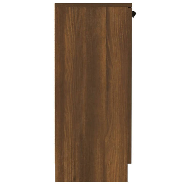 vidaXL Dressoir 60x30x70 cm bewerkt hout bruin eikenkleur