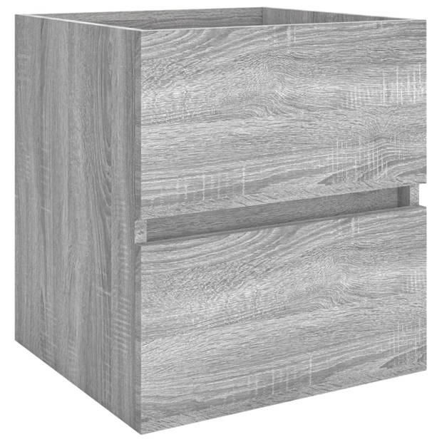 vidaXL Wastafelkast 41x38,5x45 cm bewerkt hout grijs sonoma eikenkleur