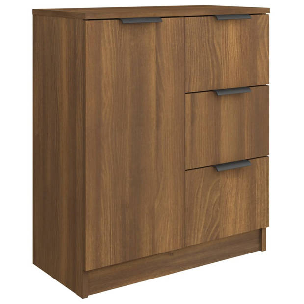 vidaXL Dressoir 60x30x70 cm bewerkt hout bruin eikenkleur