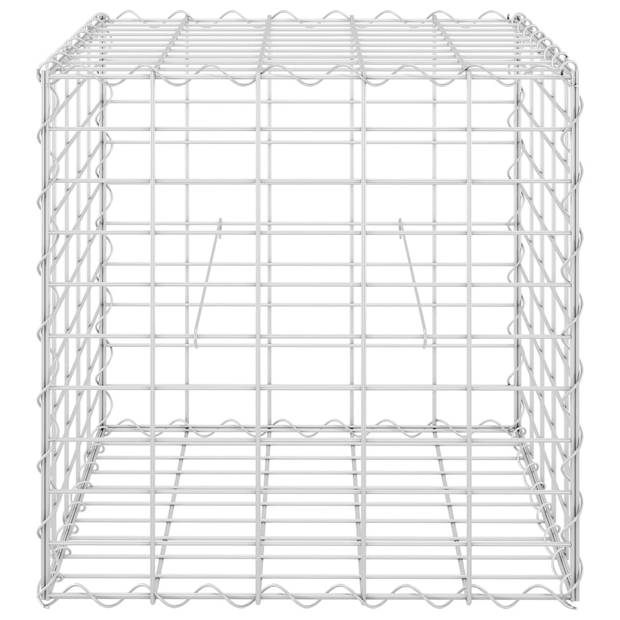 vidaXL Gabion plantenbak verhoogd kubus 50x50x50 cm staaldraad