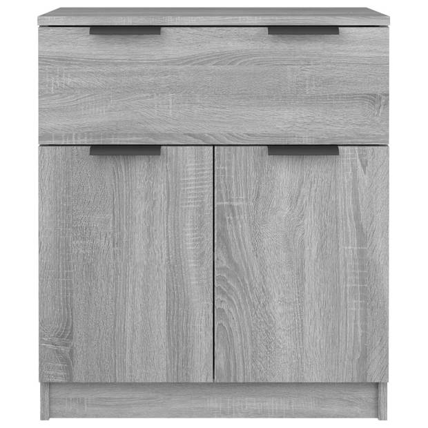 vidaXL Dressoir 60x30x70 cm bewerkt hout grijs sonoma eiken