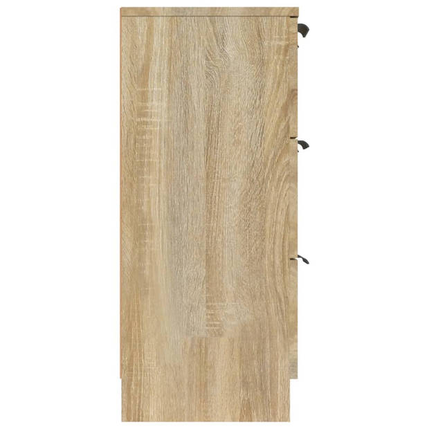 vidaXL Dressoir 60x30x70 cm bewerkt hout sonoma eikenkleurig