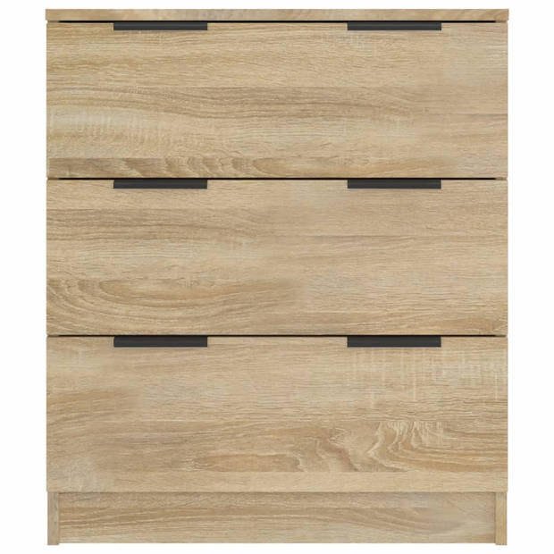 vidaXL Dressoir 60x30x70 cm bewerkt hout sonoma eikenkleurig